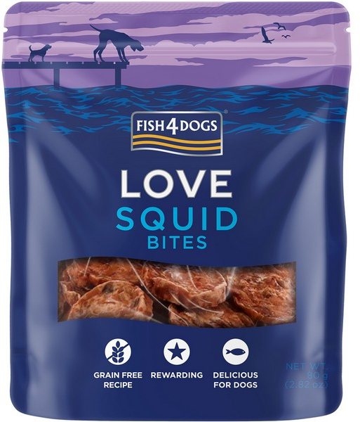 FISH4DOG Fish4Dogs Love Squid Bites 80g
