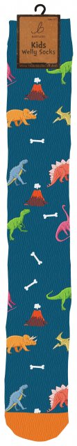 Bartleby Bartleby Kids Welly Socks Dinosaur Print