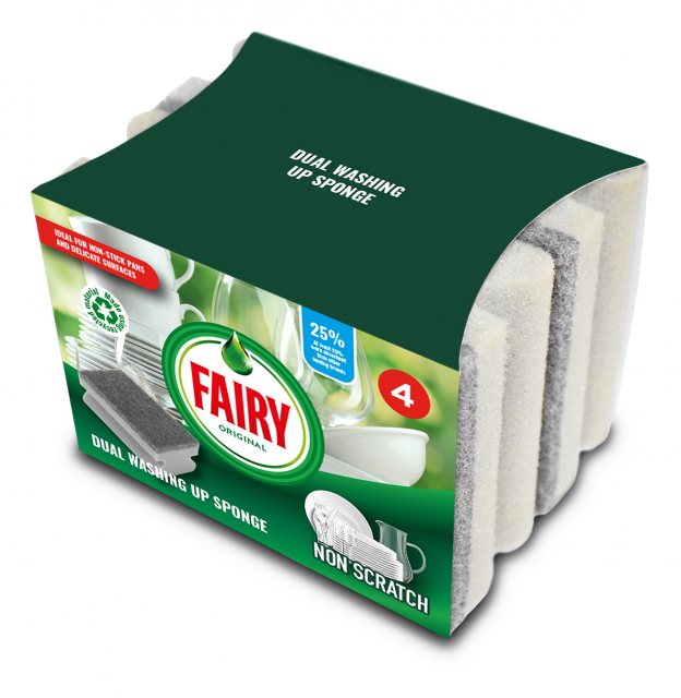 Fairy Dual Sponge 4 Pack