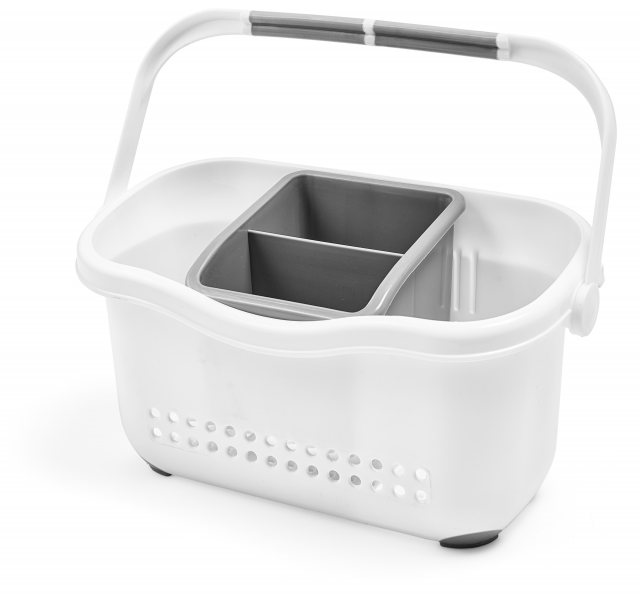 Addis Addis Sink Caddy Organizer White/Grey