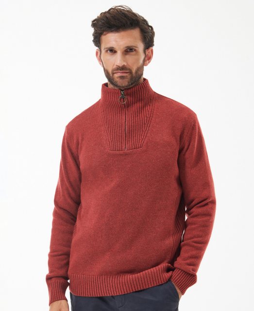 Barbour Barbour Nelson Jumper Brick Red