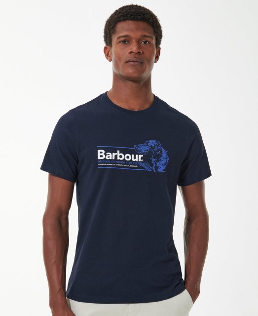 Barbour Barbour Cartmell Graphic Tshirt Navy Size XL