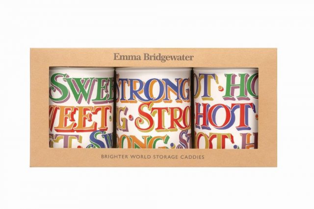 Emma Bridgewater  Emma Bridgewater Brighter World Set of 3 Round Caddies
