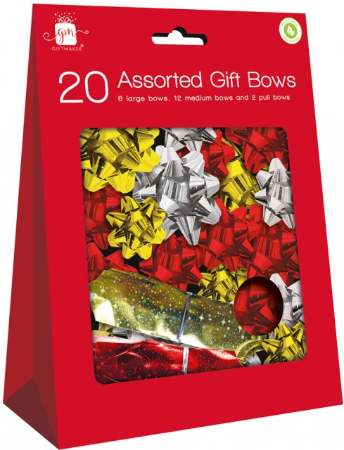 Christmas Gift Bows 20 Pack