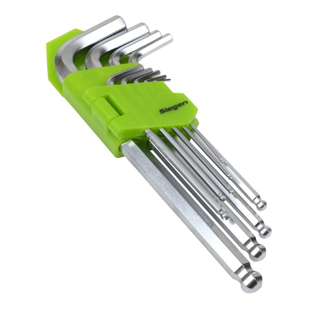 Sealey Sealey Metric Long Ball-End Hex Key Set 9pc