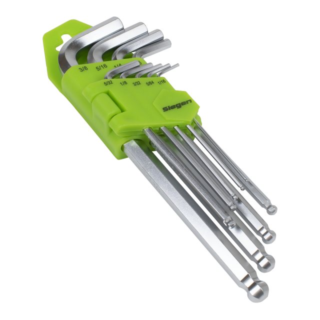 Sealey Sealey Long Ball-End Imperial Hex Key Set 9 Piece