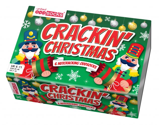 Odd Socks United Oddsocks Cracking Christmas  6-11 6 Pack