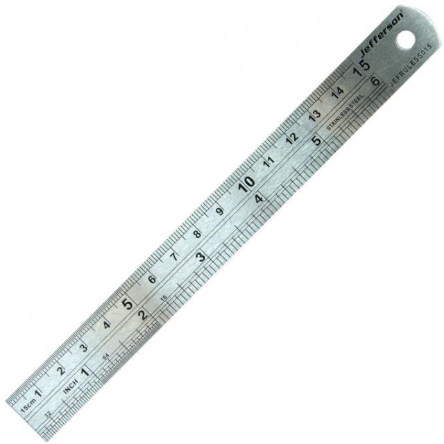 Jefferson Tools Jefferson Stainless Steel Ruler