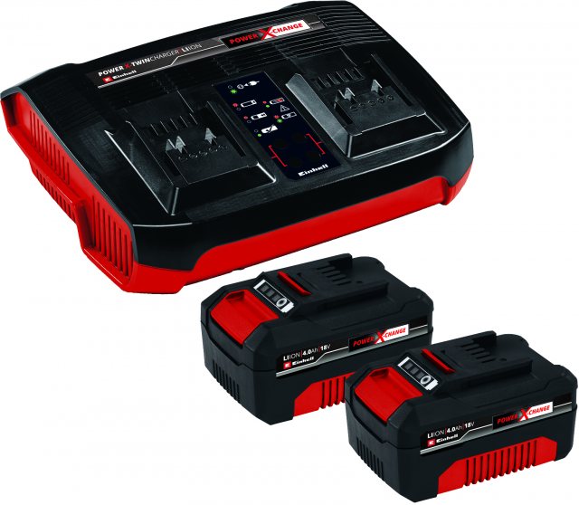 Einhell Einhell PXC 18v Twin 4ah Battery & Charger Kit
