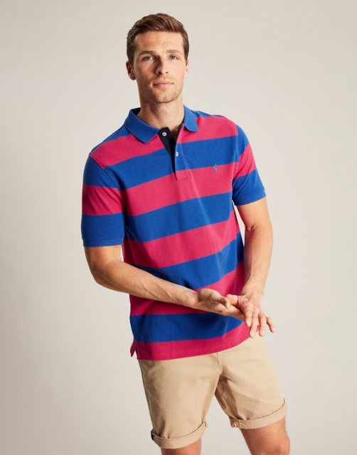 Joules Joules Filbert Polo Blue Stripe Size M