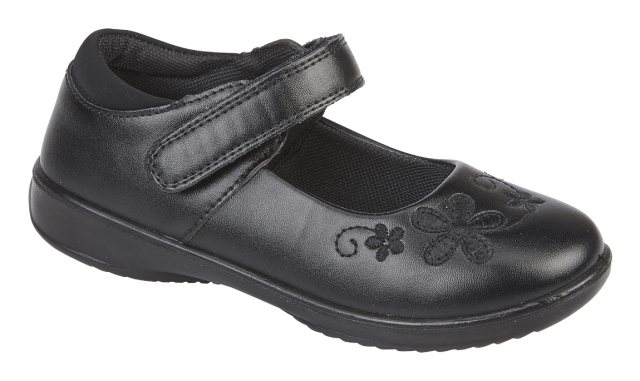 Urban Jacks Blossom Embroidered Shoe Black