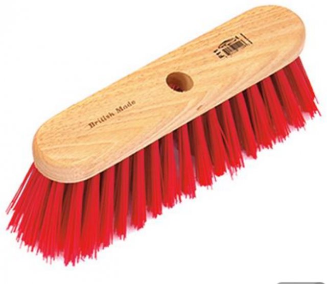 Poly Stiff Broom Head Red