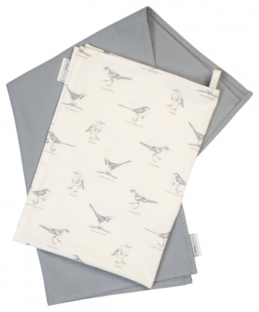 MARYBERR Mary Berry Garden Set of 2 Tea Towels Birds