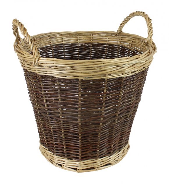 JVL JVL Classic Two Tone Log Basket