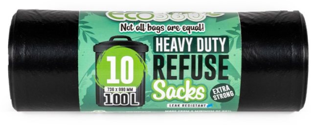 Heavy Duty 100L Refuse Sack 10 Pack