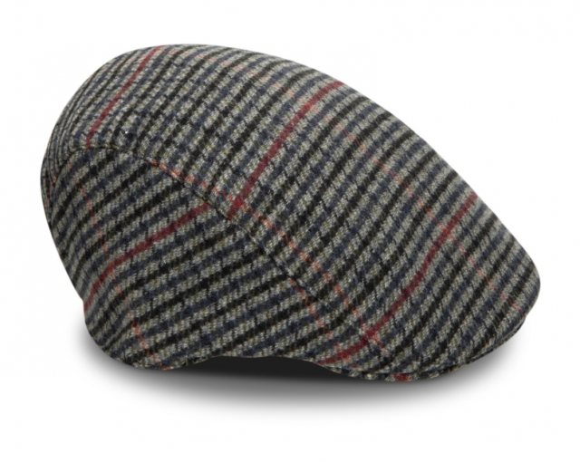 Hoggs Of Fife Hoggs Dogtooth Tweed Cap Grey Size S/M