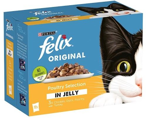 Felix  Felix Cat Food Poultry Selection In Jelly 12 x 100g