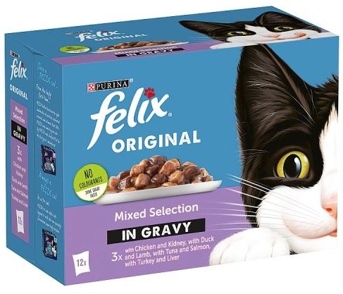 Felix  Felix Cat Food Mixed Selection In Gravy 12 x 100g