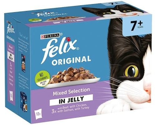 Felix  Felix Senior Mixed Selection In Jelly 12 x 100g