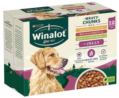 WINALOT Winalot Perfect Portions Grain Free Beef & Chicken In Jelly 12 x 100g