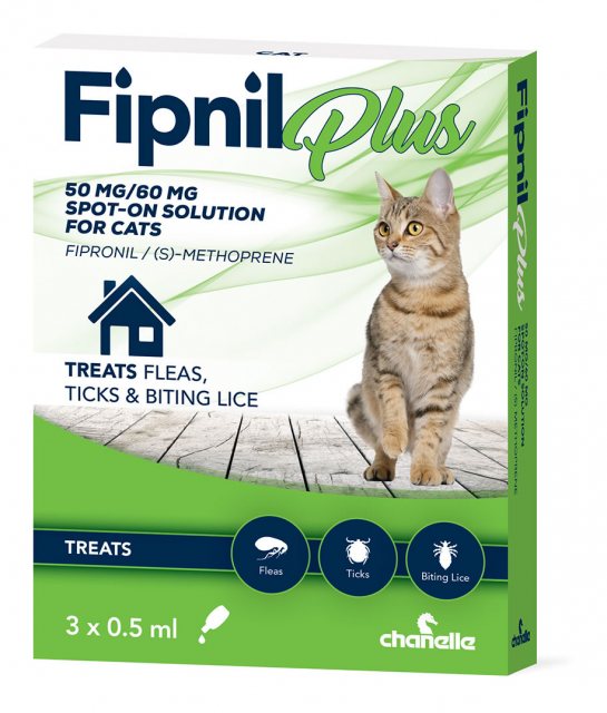 Chanelle Fipnil Plus Spot-On For Cats 3 Pipette