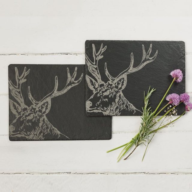Stag Slate Placemats 2 Pack