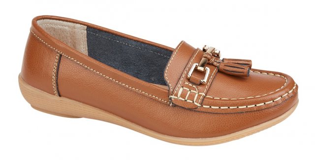 L,J & R Nautical Leather Shoe Tan