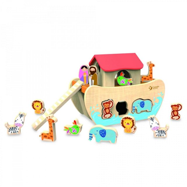 HIPPYCHI Hippychick Classic World Noah's Ark Shape Sorter Toy