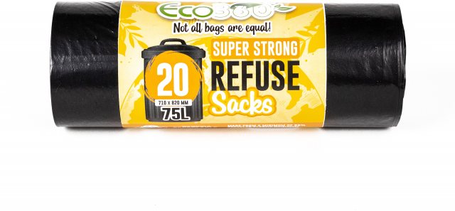 Super Strong Refuse Sack 75L 20 Pack