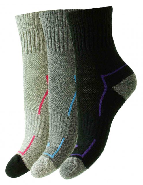 HJ Hall HJ Comfort Top Work Socks Grey Mix 6-11