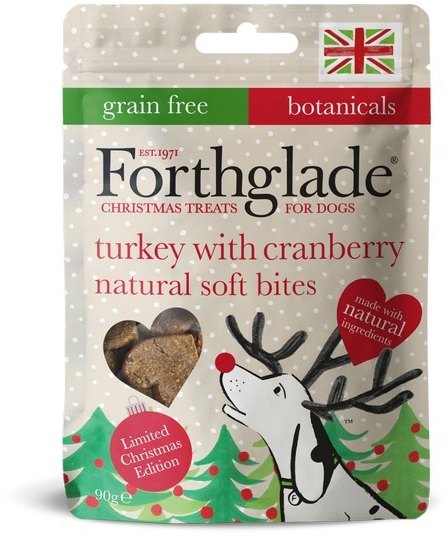FORTHGLA Forthglade Christmas Turkey & Cranberry Soft Bite Treats 90g