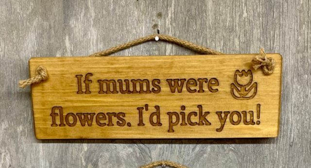 RAGDOLL Novelty If Mums Were Flowers, I'd Pick You Wooden Sign 30cm