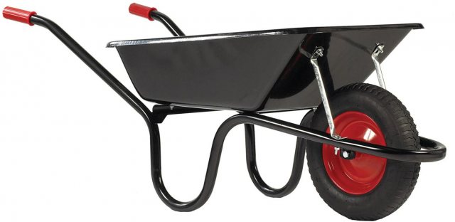 Haemmerlin Camden Pneumatic Wheelbarrow Black 85L