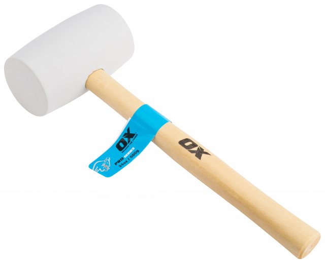 Ox Tools Ox Pro Rubber Mallet White 24oz