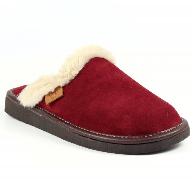 Lazy Dogz Lazy Dogz Otto Suede Slipper Burgundy