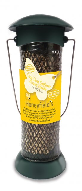 HONEYFIE Honeyfield's Prefilled Easy Clean & Fill Sunflower Hearts Feeder