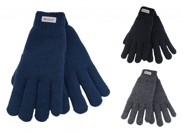 Bartleby Ladies Thinsulate Knitted Gloves Assorted