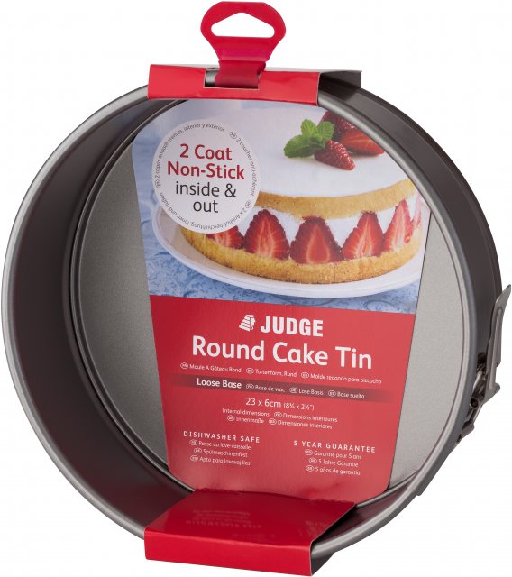 JUDGE Judge Non-Stick Round Springform Cake Tin Baking