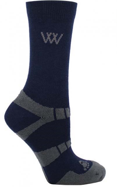 Woofwear Woof Wear Short Bamboo Waffle Riding Socks Navy 2 Pack