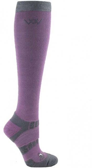 Woofwear Woof Wear Long Bamboo Waffle Riding Socks Lilac 2 Pack