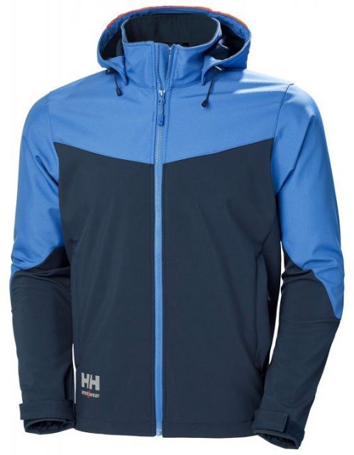 Helly Hansen Helly Hansen Oxford Hooded Soft Shell Jacket Navy/Stone Blue