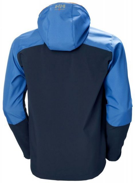 Helly Hansen Oxford Hooded Soft Shell Jacket Navy/Stone Blue Size