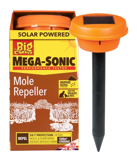 Big Cheese Big Cheese Mega-Sonic Mole Repeller Solar Powered