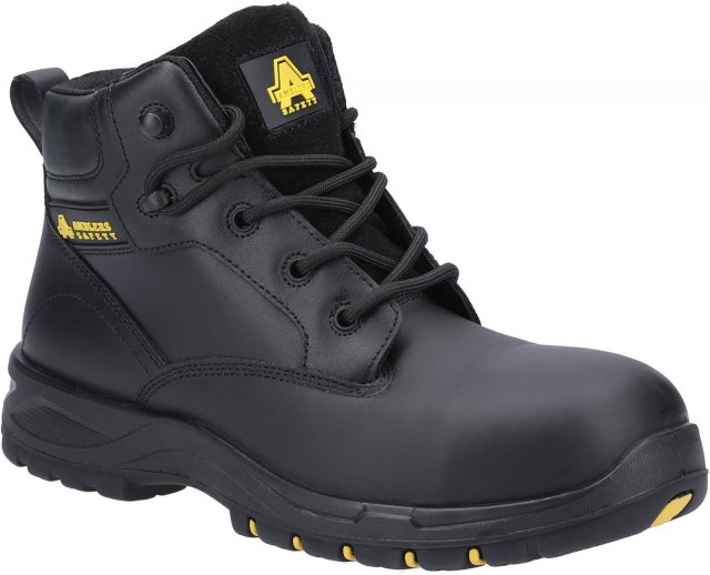 Amblers Ladies Kira Black Leather Safety Boot