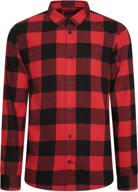 Carabou Carabou Flannel Check Shirt Red Size XL