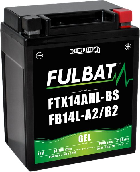 Fulbat Gel Motorcyle Battery 12v 14ah FB14L-A2