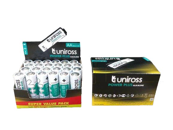 UNIROSS Uniross AA Alkaline Power Plus Batteries 24 Pack