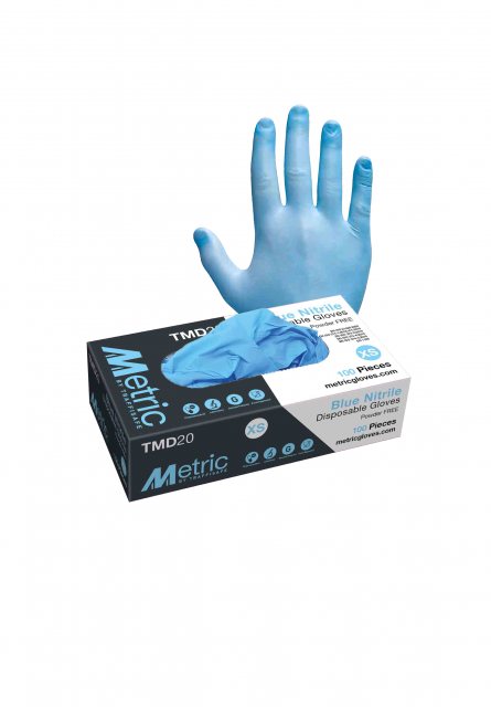 TRAFFISA Disposable Gloves Blue 100 Pack