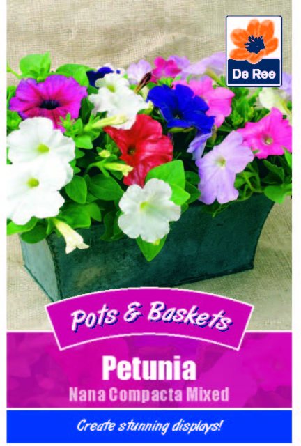 De Ree Petunia Nana Compacta Mixed Seed