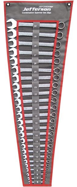 Jefferson Tools Jefferson Combination Spanner Set 25 Piece